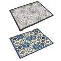 Absorbent Washing Machine Top Mat - Blue Tile Pattern, 60 x 50 cm - view 3