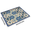 Absorbent Washing Machine Top Mat - Blue Tile Pattern, 60 x 50 cm - view 4