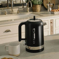 Dualit Classic Kettle 1.7L - Matte Black, Whisper Boil Technology, Removable Limescale Filter - DU72839