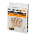 PowerFit 20L Paper Dust Bag, 3 Pack, Brown