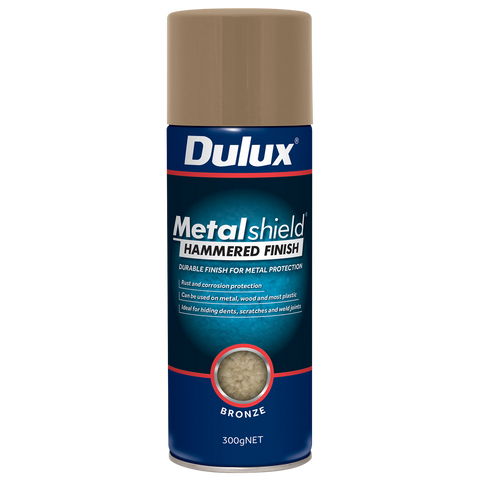 Dulux Metalshield 300g Hammered Finish Spray Paint Bronze - Rust & Corrosion Protection