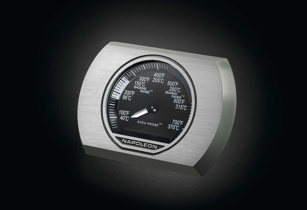 Napoleon Pro 285 Travel Q Portable LPG BBQ - Cast Iron Grids, Hood Thermometer - PRO285-BK-AU