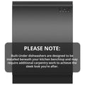 Fisher & Paykel Series 7 Built Under Dishwasher - 15 Place Settings, Black, Advanced Drying - DW60UN4B2