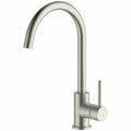 Gareth Ashton Gooseneck Mixer Tap - Brushed Nickel Finish 3 Star WELS Rating 8L/min Flow Rate - 3K4-BN