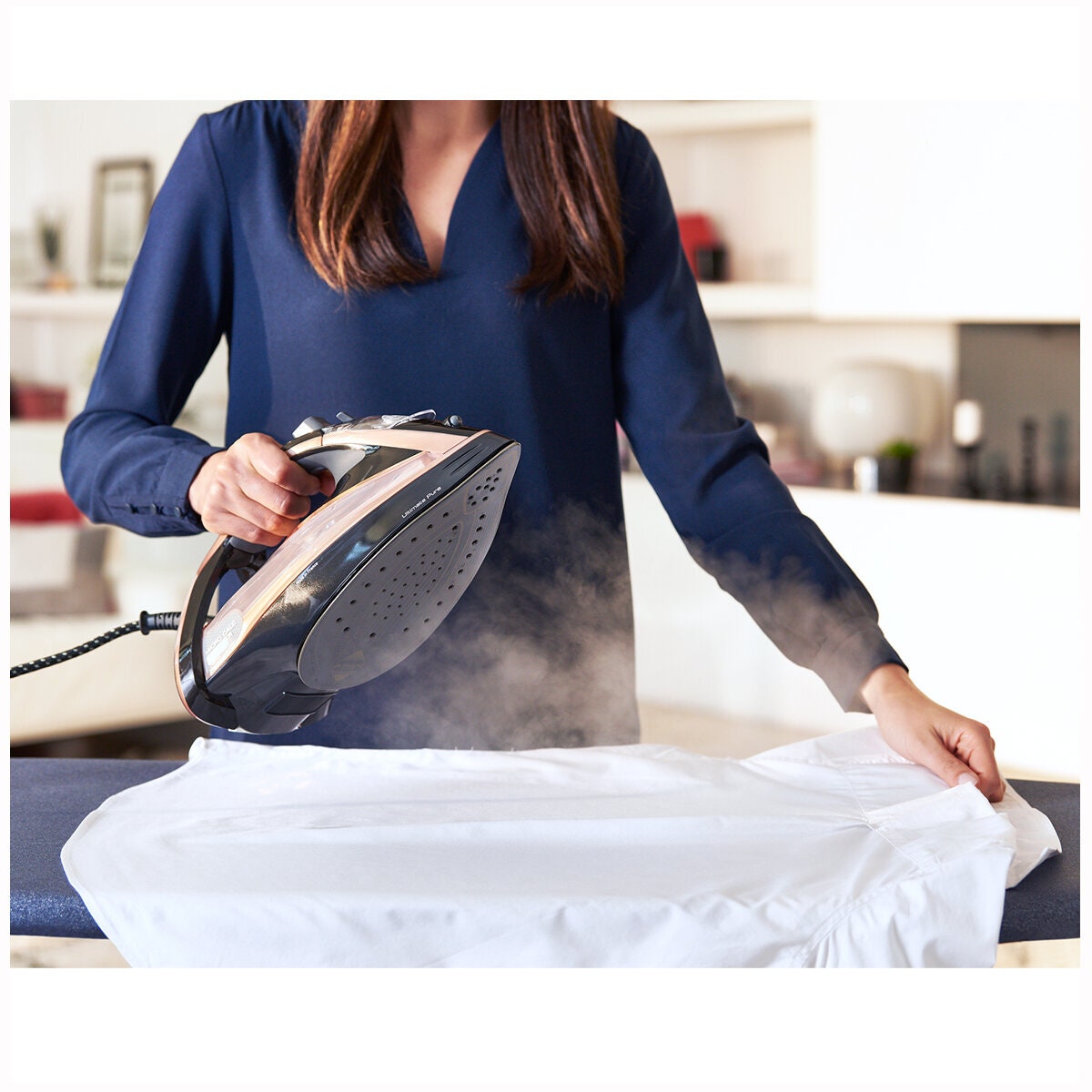 Tefal Ultimate Pure Steam Iron 2400W - 350ml Tank, 260g/min Steam Boost, Airglide Soleplate - FV9849