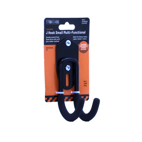 Storease Small Wall Storage System J Hook - 30kg Capacity - 40mm x 120mm x 70mm - SuperSaverAU - view 1