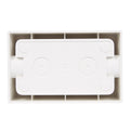HPM Weatherproof Surface Mounting Block, 41mm Deep, White ABS, for Powerpoints & Switches