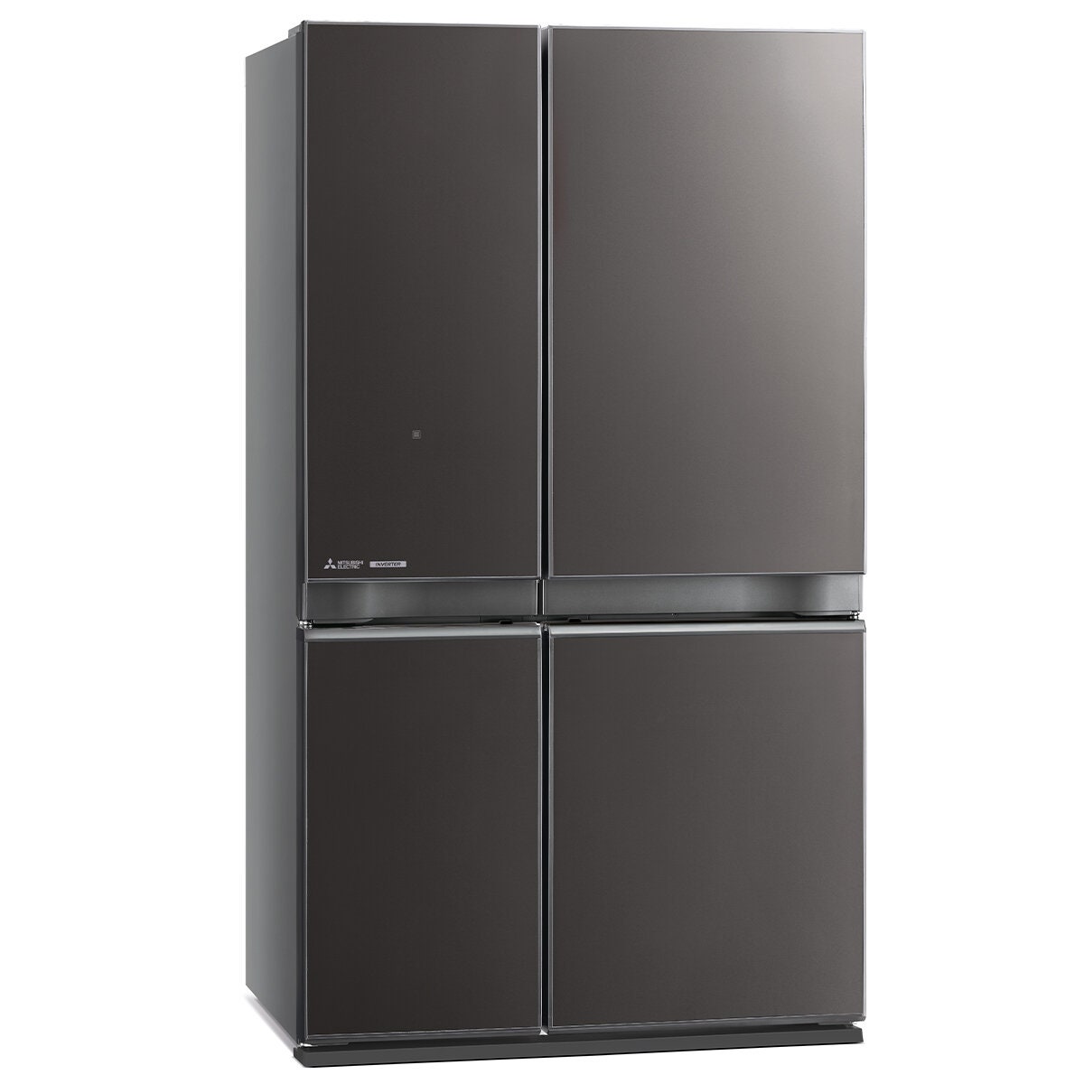 Mitsubishi Electric 580L French Door Fridge - Dark Silver Glass, Automatic Ice Maker - MR-LA580ER-GDS-A