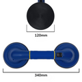 QEP ProMAXGrip Double Suction Cup, 80kg Hold, for Large Format Tile Lifting