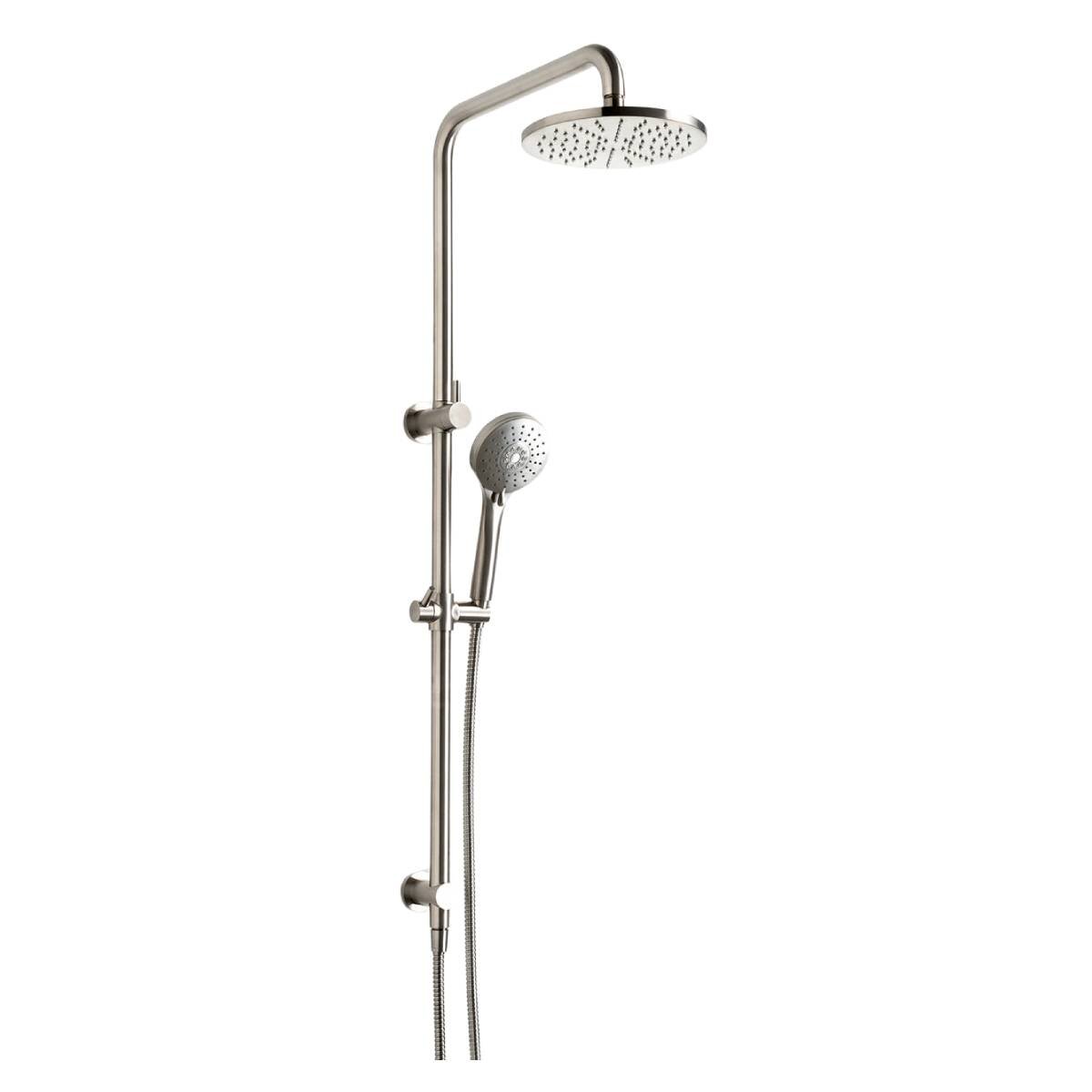 Rogerseller Tonic Dual Shower - 3 Star Water Rating, 9L/min - Brushed Nickel - 3506002807
