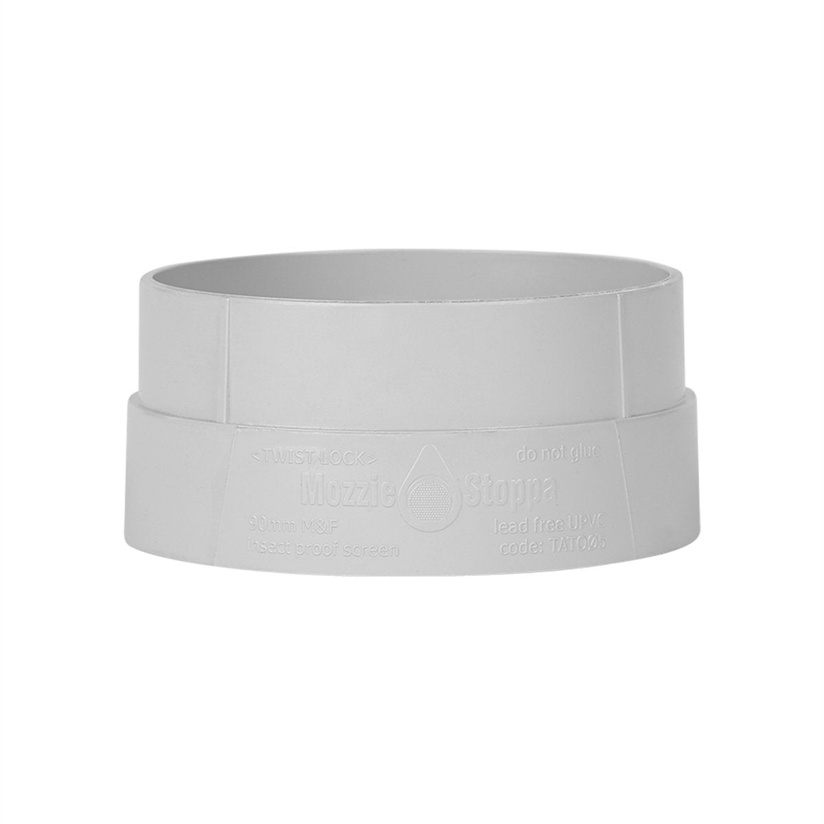 Rain Harvesting 90mm Mozzie Stoppa Tank Overflow Screen - Grey