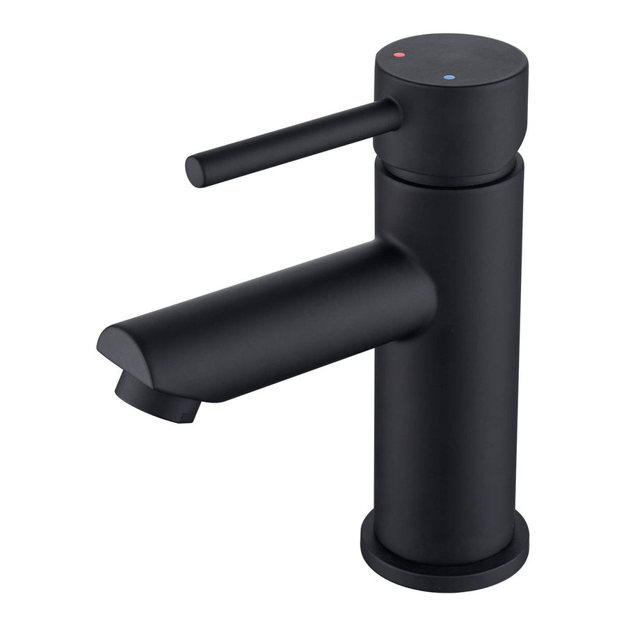 Estilo 35mm Matte Black Pin Lever Basin Mixer - Water Efficient - Modern Design - SuperSaverAU - view 1