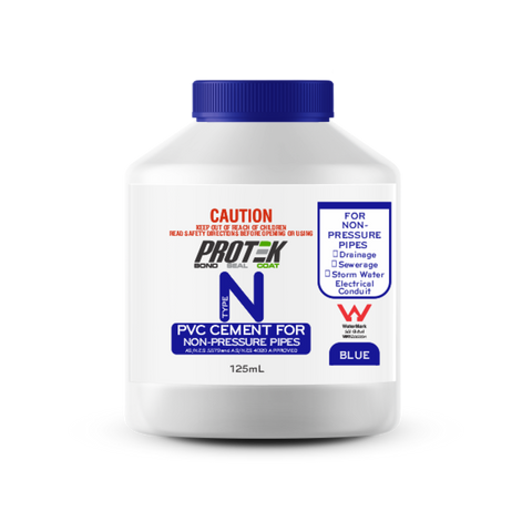 Protek 125ml Type N Blue PVC Cement Solvent