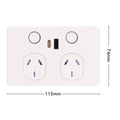 DETA Touch Double Power Point with USB-A & USB-C PD20W Fast Charging Indoor