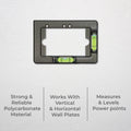 DETA Black Polycarbonate Weather Resistant Power Point Leveller