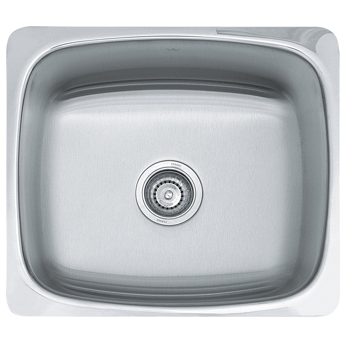 Franke 70L single bowl topmount laundry tub - 18/10 stainless steel, patented ledge system - SQX610-60
