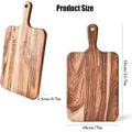 Acacia Wood Cutting Board with Handle - 35 x 18 cm - view 3