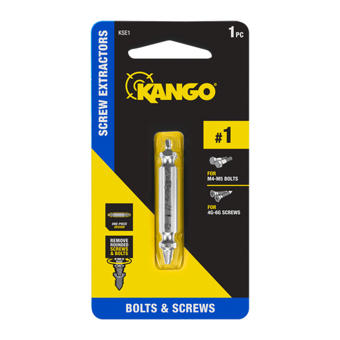 Kango Size 1 Screw Extractor - M2 Steel - 65mm x 10mm x 123mm - Durable - SuperSaverAU - view 1