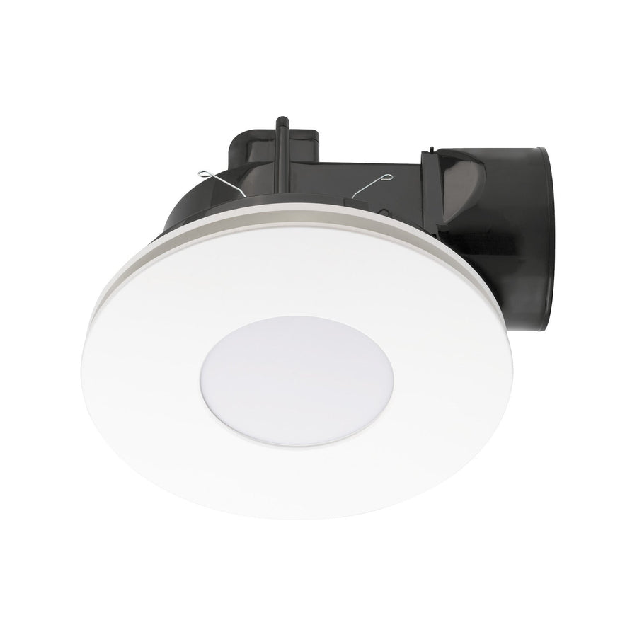 Mercator 290mm White Plug In Round Exhaust Fan With Tri Colour Led Light - SuperSaverAU - view 1