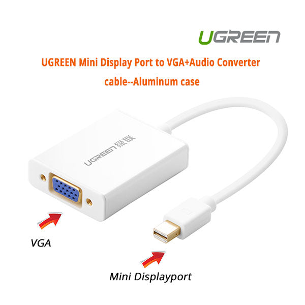 UGREEN Mini Display Port to VGA+Audio Converter cable (10437) - SuperSaverAU - view 1