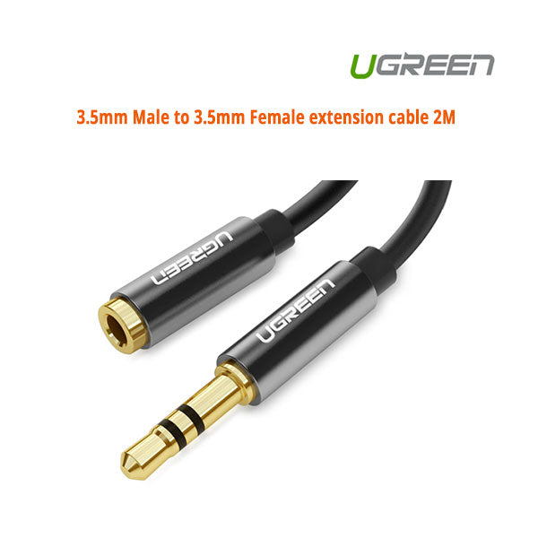 UGREEN 3.5mm Male to 3.5mm Female extension cable 2M (10594) - SuperSaverAU - view 1