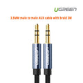 UGREEN 3.5mm Male to Male AUX Cable Braided 3M Length - SuperSaverAU - view 1