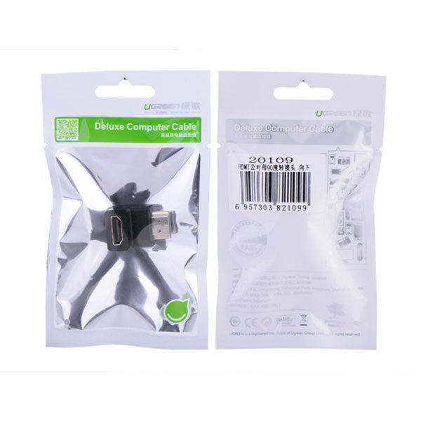 UGREEN 90 Degree HDMI Adapter, Female to Male, Flexible Connection for Tight Spaces - SuperSaverAU - view 4