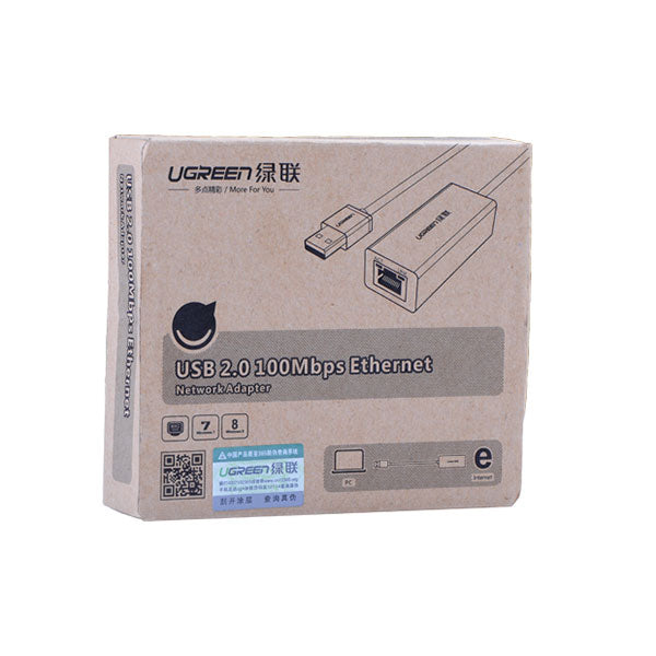 UGREEN 20254 USB 2.0 10/100Mbps Network Adapter