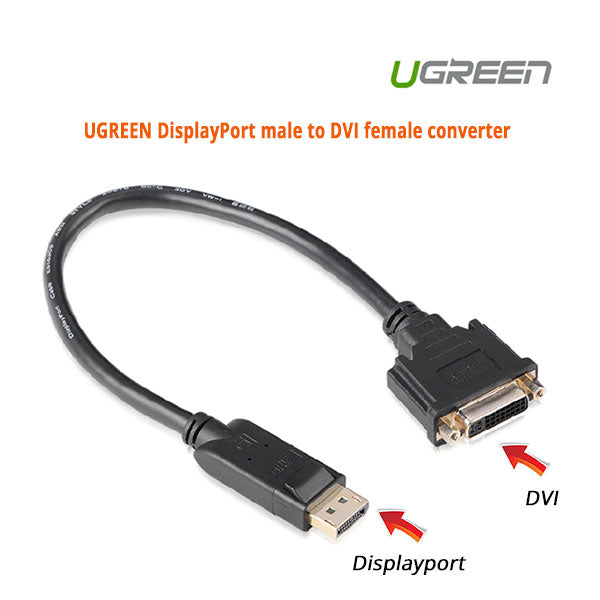 UGREEN DisplayPort male to DVI female converter (20405) - SuperSaverAU - view 1