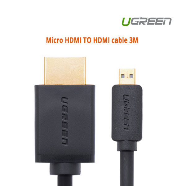 UGREEN Micro HDMI TO HDMI cable 3M (30104) - SuperSaverAU - view 1