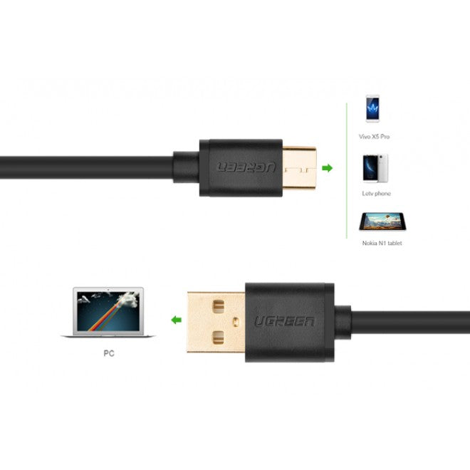 UGREEN 30165 USB-A to USB-C Charge & Sync Cable 1M - White