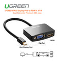 UGREEN 10439 Mini DisplayPort to HDMI/VGA Adapter - Black