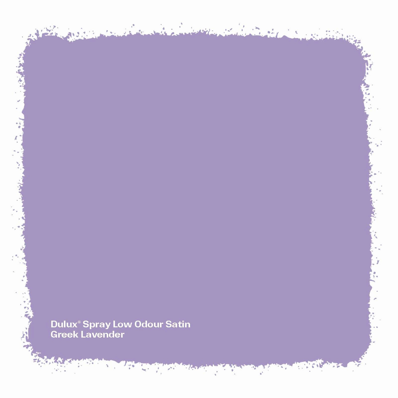 Dulux 310g Greek Lavender Satin Low Odour Spray Paint, Fast Recoat