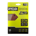 Ryobi Detail Finger Sanding Set - 10 Piece - 100 x 150mm - 80/120/240 Grit - SuperSaverAU - view 2