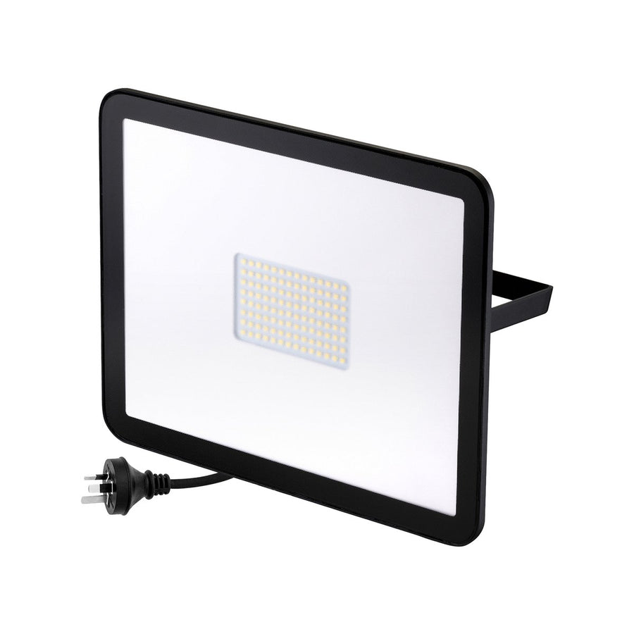 Deta 9300lm DIY Slim Profile Floodlight - 80W - White - IP65 - SuperSaverAU - view 1