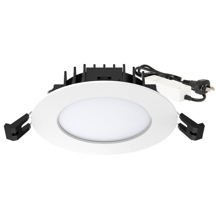 Arlec 9W 92mm IP65 Tricolour Dimmable LED Downlight 240V White Indoor Outdoor ALD271