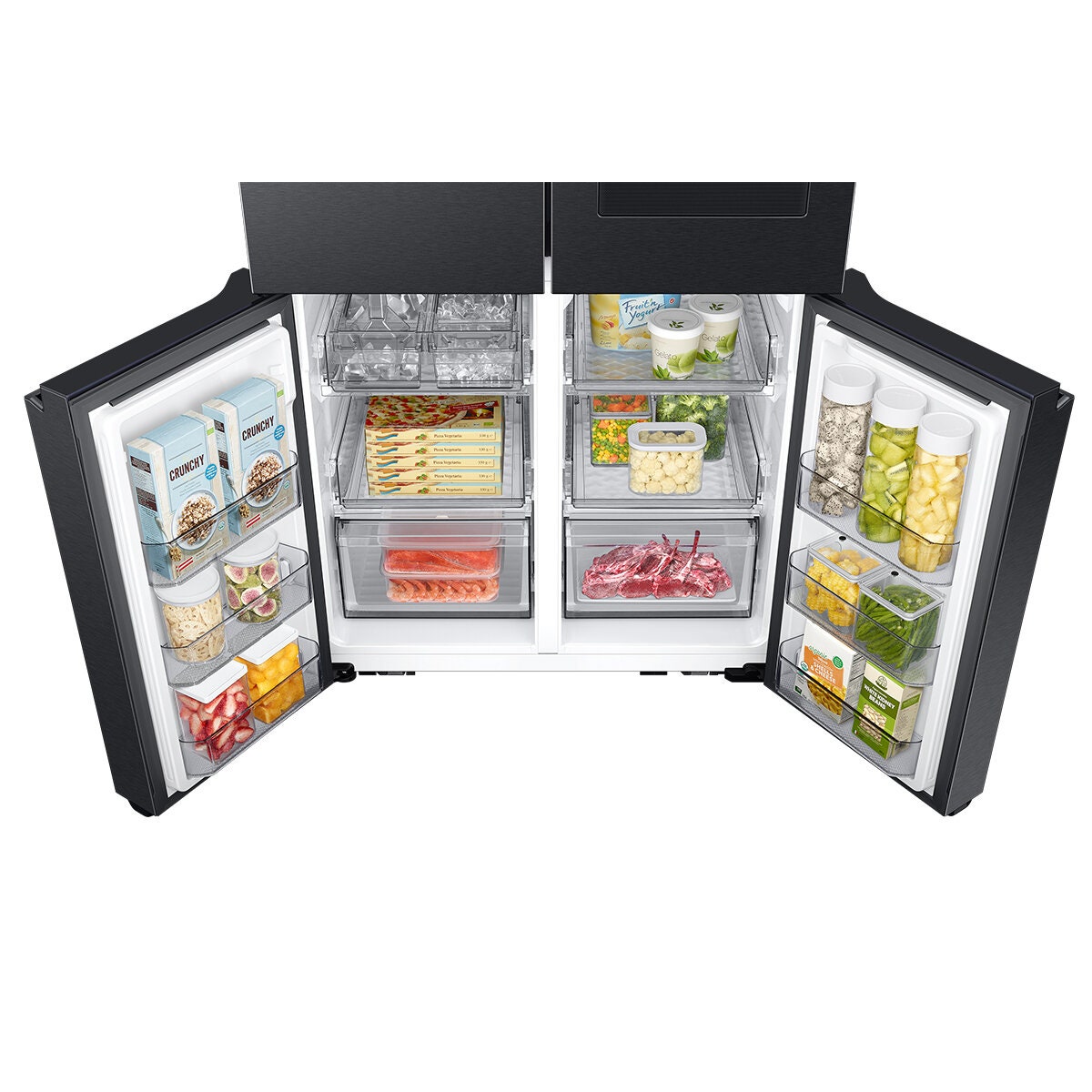 Samsung 809L AI Family Hub French Door Fridge - Matte Black, Dual Auto Ice Maker - SRF9800BFH