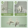 Acrylic Bird Perch Stand with Wooden Bar - Round Ring Design - view 5