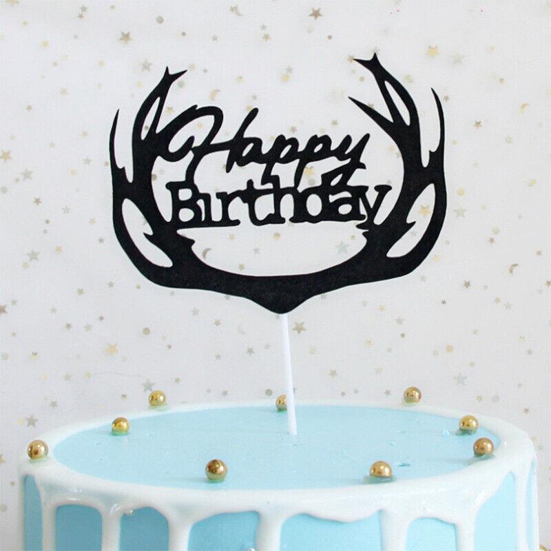 Acrylic Cake Topper, 11cm Wide - Blue Deer - view 8