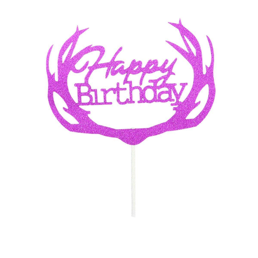 Acrylic Cake Topper, 11cm Wide - Rose Red Deer
