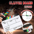 Acrylic Clapperboard Dry Erase Director Slate for Filmmaking and Photography