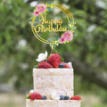 Acrylic Flower Cake Topper for Birthdays and Celebrations - NO.05 - view 6
