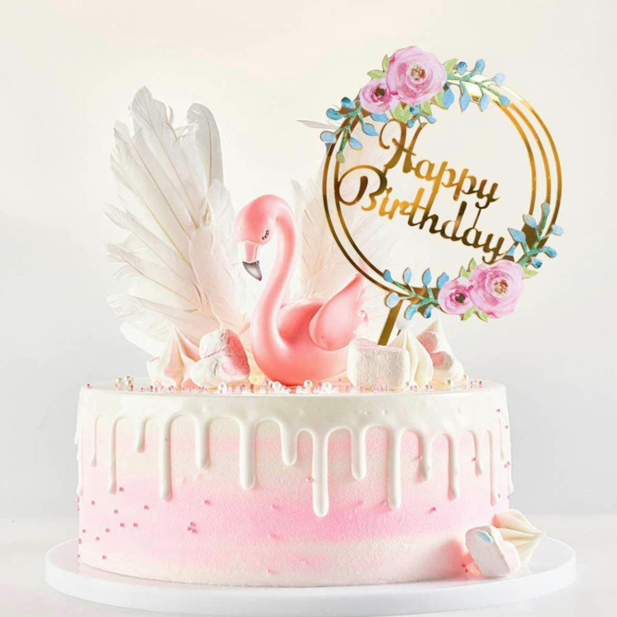 Acrylic Flower Cake Topper for Birthdays and Celebrations - NO.10 - view 7