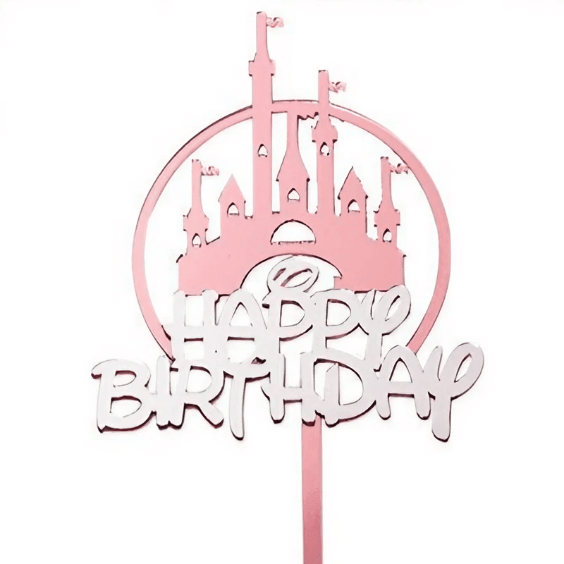Acrylic Flower Cake Topper for Birthdays and Celebrations - NO.16