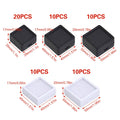 Acrylic Gem Display Box with Glass Cover - Black, 5 x 5 cm, Pack of 10 - view 4