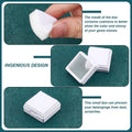 Acrylic Gem Display Box with Glass Cover - White, 4 x 4 cm, Pack of 10 - view 5