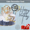 Acrylic Happy Birthday Cake Topper Card for Party Decor - Pink P20 - view 2