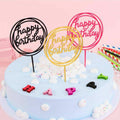 Acrylic Happy Birthday Cake Topper Card for Party Decor - Pink P20 - view 4