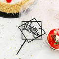 Acrylic Happy Birthday Cake Topper Party Decoration - Black B20 - view 5