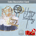 Acrylic Happy Birthday Cake Topper Party Decoration - Gold G48 - view 2